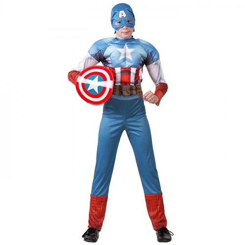 5091 Изделие швейное для мальчиков Капитан  Америка. Мстители. (Сорочка, брюки, головной убор)  (Зв. маскарад) Марвел р.134-68